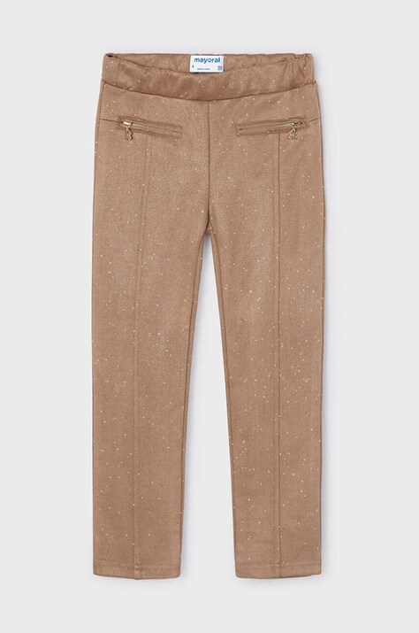 Mayoral pantaloni copii culoarea bej, neted, 4545