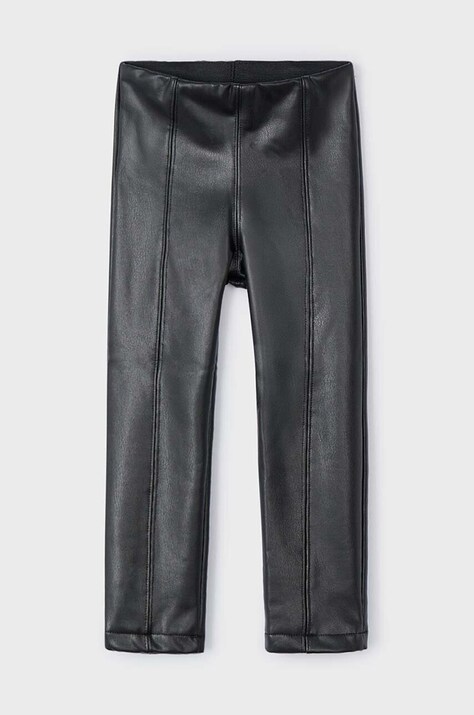 Mayoral pantaloni copii culoarea negru, neted, 4701