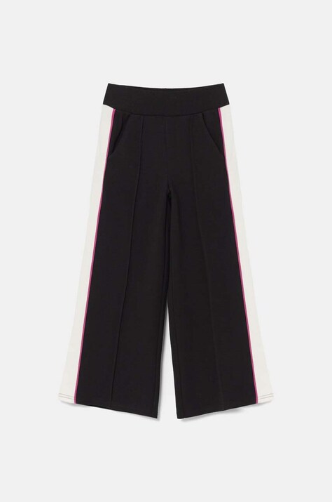 United Colors of Benetton pantaloni de trening pentru copii culoarea negru, modelator, 330SCF05B