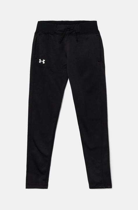 Дитячі спортивні штани Under Armour Fleece Pants колір чорний однотонні 1356489