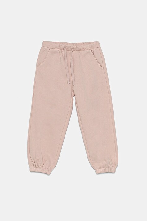 Дитячі спортивні штани United Colors of Benetton колір рожевий однотонні 39M2GF04F
