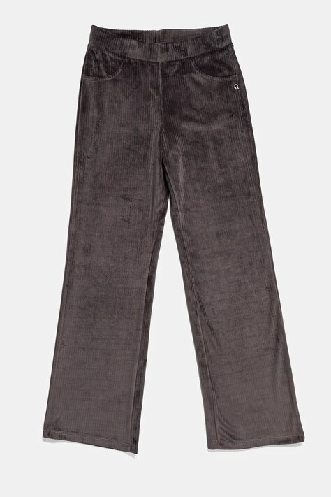 Παιδικό παντελόνι βελουτέ United Colors of Benetton χρώμα: γκρι, 37JBCF05J