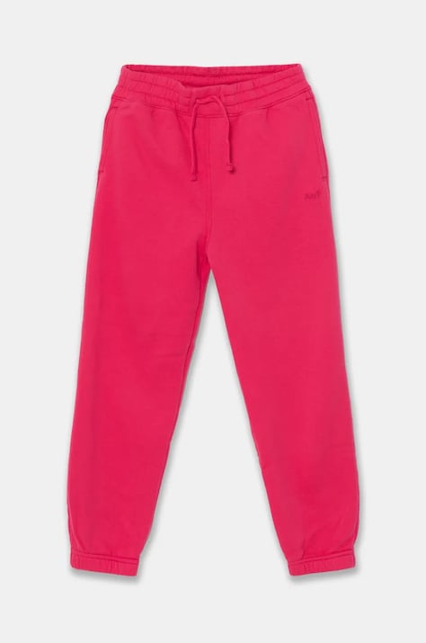 Dětské tepláky Abercrombie & Fitch fialová barva, melanžové