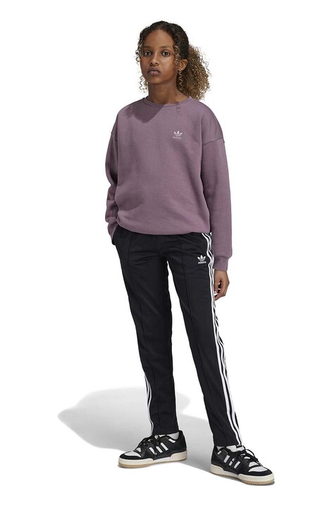 Dětské tepláky adidas Originals SST TP OPEN HEM černá barva, s aplikací, IY9793