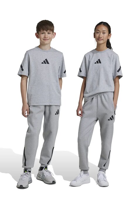 adidas pantaloni de trening pentru copii J Z.N.E. PT culoarea gri, cu imprimeu, JI7543