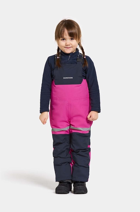 Дитячі лижні штани Didriksons BJÄRVEN K BIB PANT колір рожевий 505430