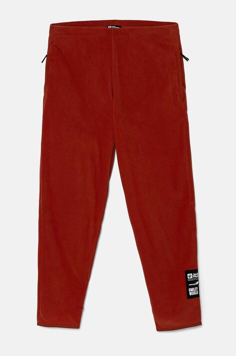 Dječji donji dio trenirke Jack Wolfskin boja: smeđa, bez uzorka, A60303