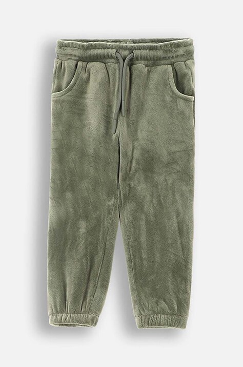 Dječji donji dio trenirke Coccodrillo boja: smeđa, bez uzorka, SMILE BOY NEWBORN