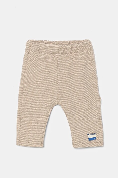 Hlače za dojenčka United Colors of Benetton bež barva, 38KHAF01W