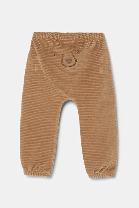 United Colors of Benetton pantaloni bebe culoarea maro, neted, 3MCDAF020