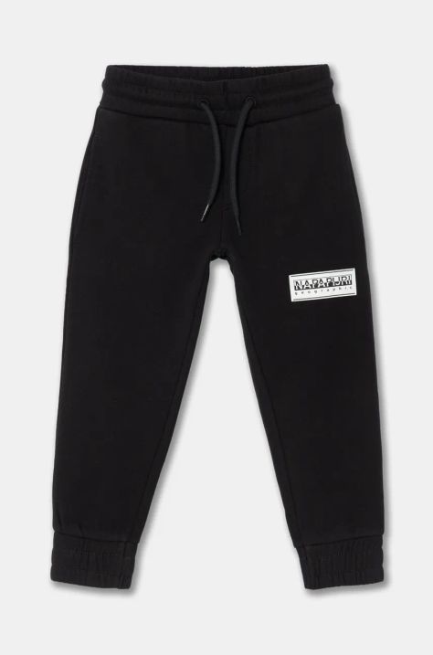 Napapijri pantaloni tuta bambino/a M-CHAMOIS colore nero NP0A4HYI0411