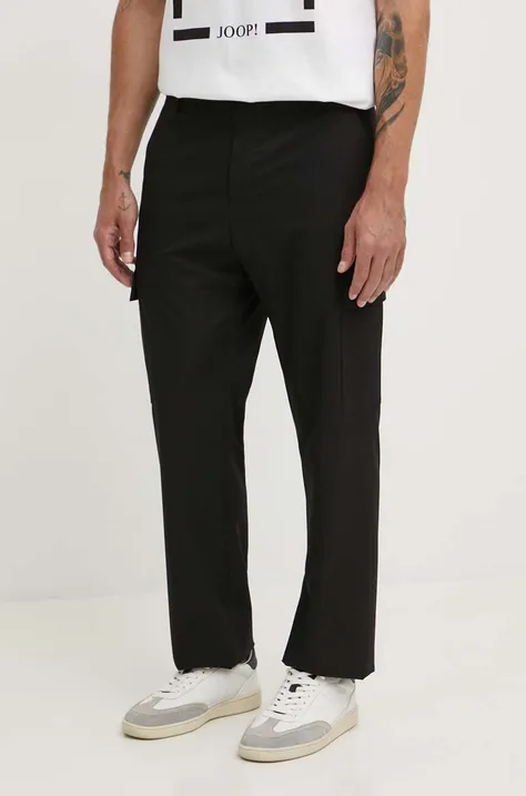 Calvin Klein pantaloni barbati, culoarea negru, drept, K10K112979