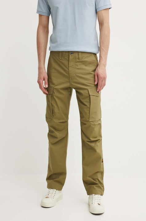 G-Star pantaloni bărbați, culoarea verde, cu fason cargo, D24309-D308