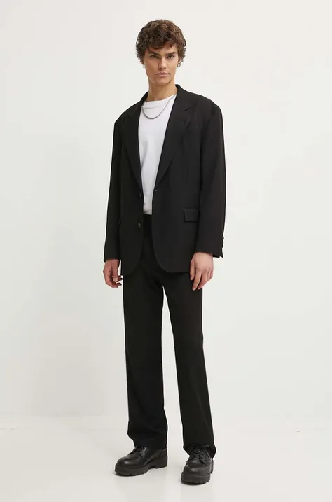 HUGO spodnie męskie kolor czarny proste 50519682