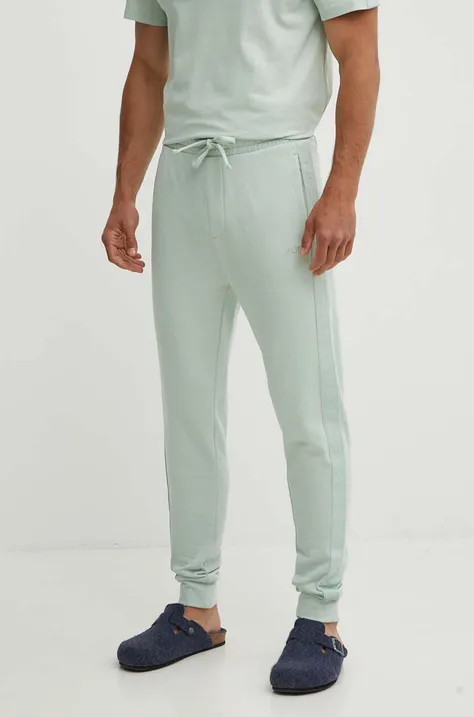 HUGO pantaloni lounge in cotone colore verde 50520501