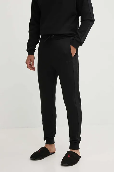 HUGO pantaloni lounge in cotone colore nero 50520501