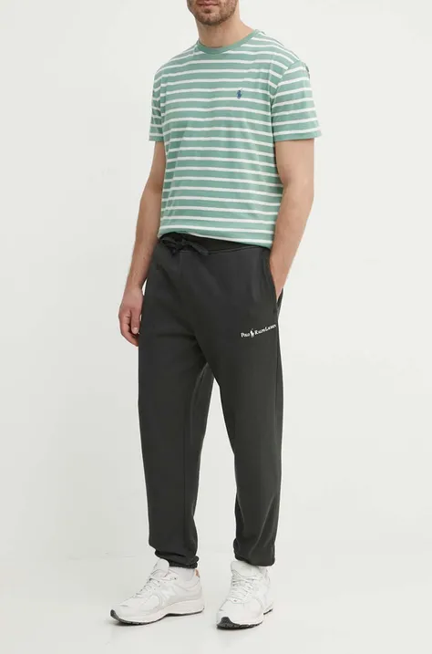 Polo Ralph Lauren pantaloni de trening culoarea gri, neted, 710950135001