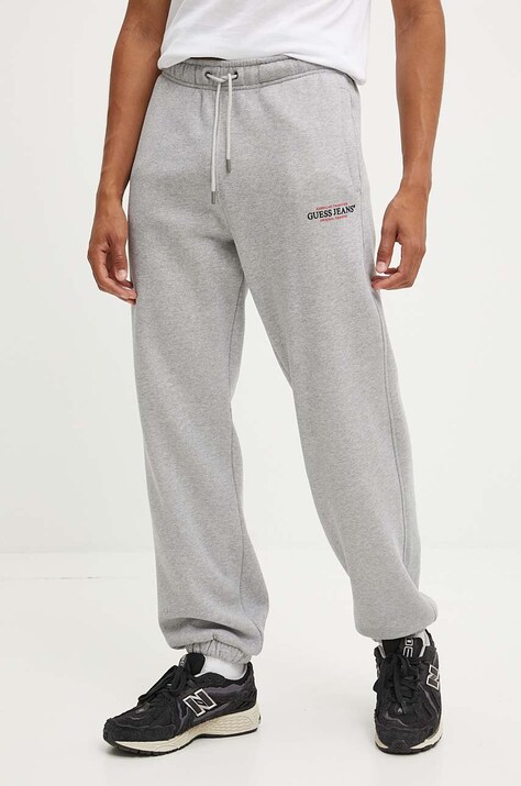 Tepláky Guess Jeans šedá farba, jednofarebné, M4YB18 K9V31