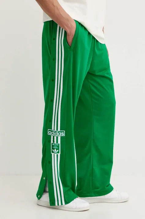 adidas Originals pantaloni de trening Adibreak culoarea verde, cu imprimeu, IY9923