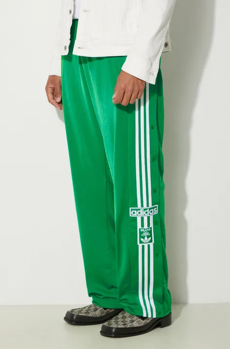 Tepláky adidas Originals Adibreak zelená farba, s nášivkou, IY9923
