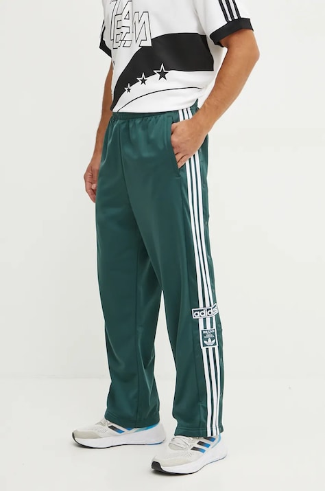 adidas Originals spodnie dresowe Adibreak kolor zielony z aplikacją IY9928