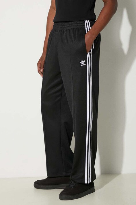 Брюки adidas Originals Adicolor Baggy Fit Firebird Pant мужские цвет чёрный прямое IZ4801