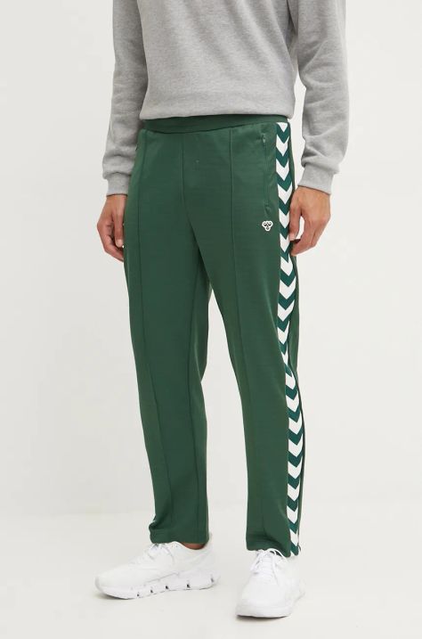 Hummel pantaloni della tuta colore verde 225252