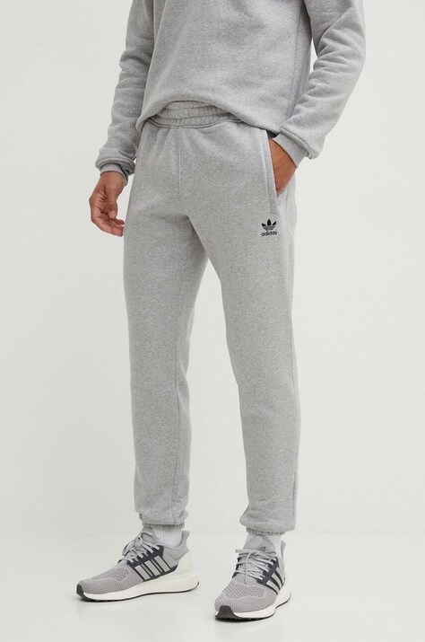 adidas Originals pantaloni de trening Essential culoarea gri, melanj, IY7359
