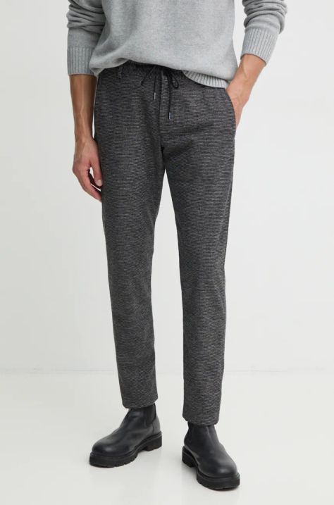 Joop! pantaloni barbati, culoarea negru, mulata, 30043847