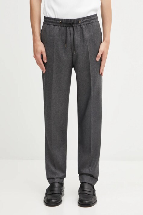Шерстяные брюки Paul Smith цвет чёрный прямые M1R-921T-N00109