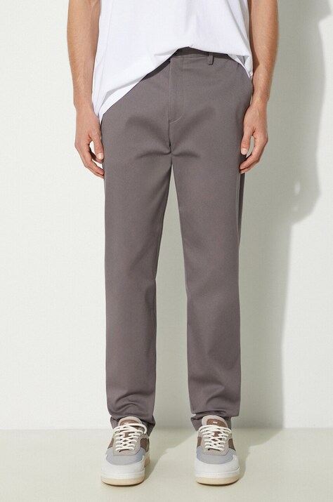 Kalhoty Paul Smith pánské, šedá barva, jednoduché, M1R-055Z-N02138