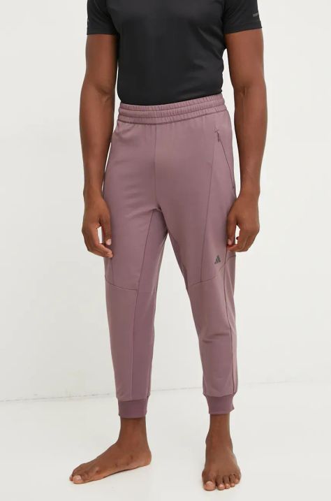 adidas Performance pantaloni da allenamento Designed for Training colore rosa JE8032