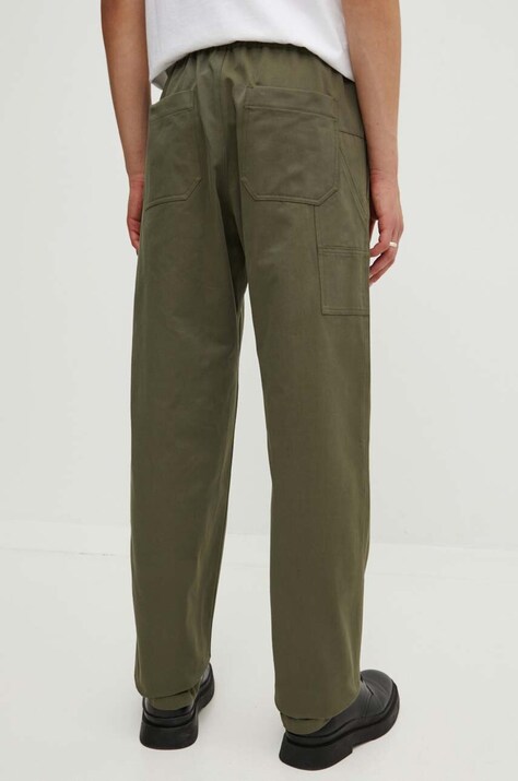 Бавовняні штани A.P.C. pantalon chuck — AW24-SPM0CE, зелений — фото 3