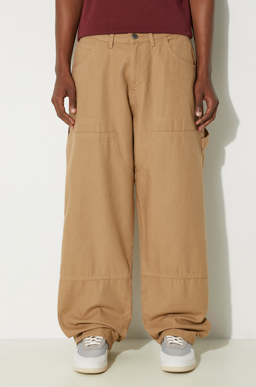 Alpha Industries spodnie bawełniane Carpenter Pant kolor beżowy proste 148202