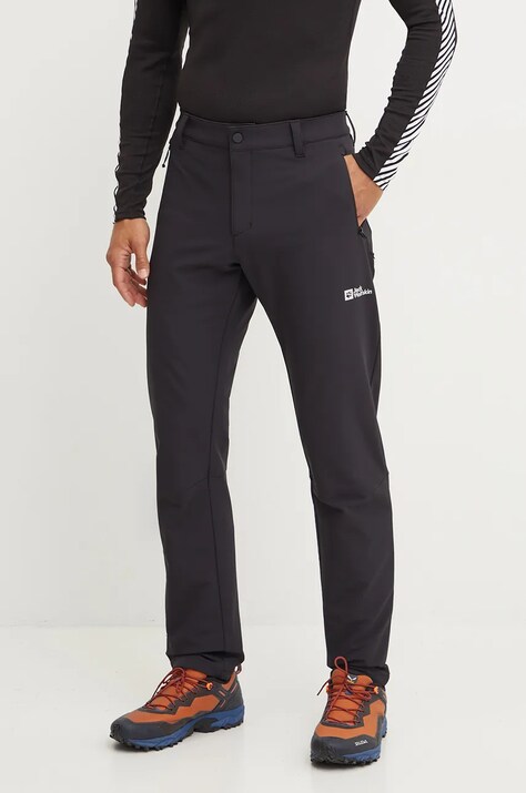 Брюки outdoor Jack Wolfskin Activate Thermic цвет чёрный A61881