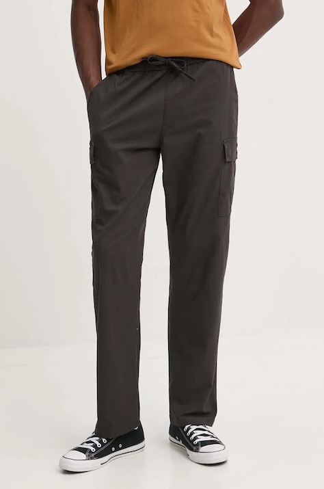 Hlače Quiksilver Dna Beach Cargo Pant za muškarce, boja: crna, cargo kroj, AQYNP03031