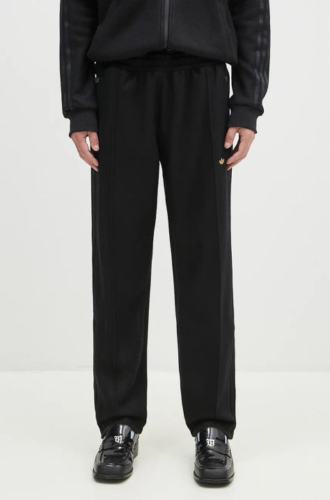 adidas Originals wool blend sweatpants Track Pant black color with an application IY0426