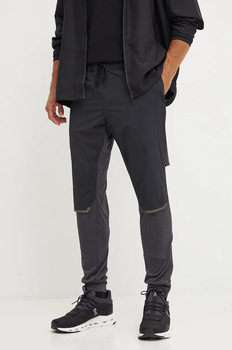 ON running pantaloni de alergare Weather culoarea negru, neted, 1ME10270553