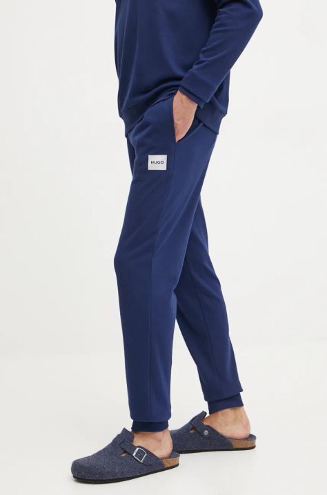 HUGO pantaloni lounge colore blu navy 50524780