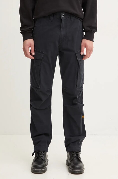 G-Star pantaloni bărbați, culoarea negru, cu fason cargo, D24309-D729