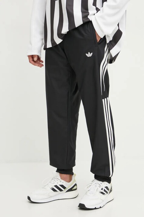 Hlače adidas Originals za muškarce, boja: crna, bez uzorka, IX6723
