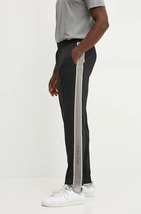 Calvin Klein Performance Spodnie treningowe kolor czarny z aplikacją 00GMF4P604