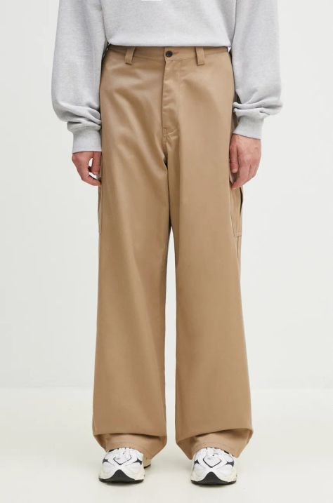 AMBUSH cotton trousers Travertine beige color BMCF003F24FAB0016100