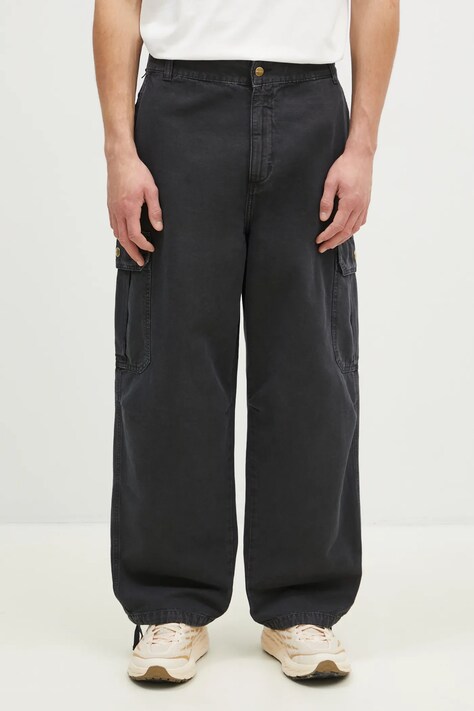 Бавовняні штани Carhartt WIP Stanton Cargo Pant колір сірий прямі I033825.894J