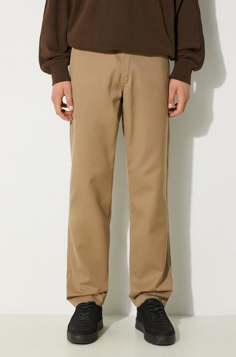 Штани Carhartt WIP Master Pant чоловічі колір бежевий прямі I034233.8Y02