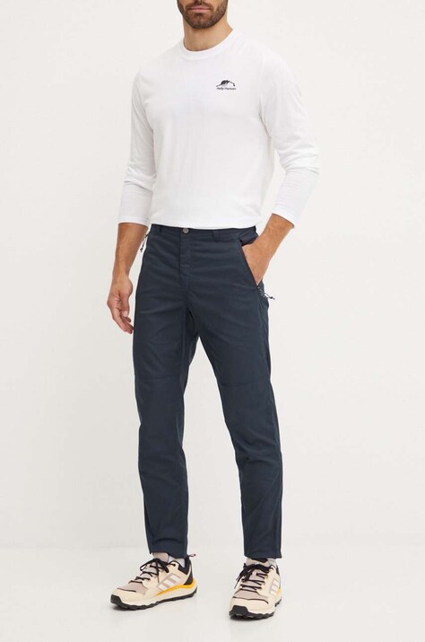 Fjallraven pantaloni de exterior Vardag culoarea verde, F86666.555