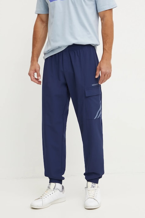 Брюки adidas Originals мужские цвет синий однотонные IW3259