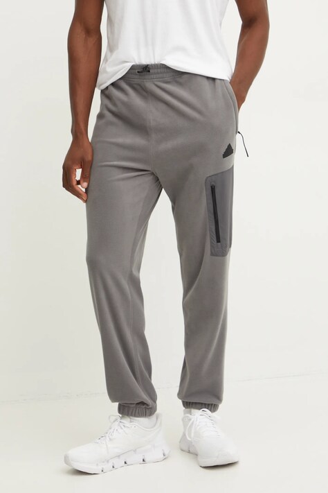 Spodnji del trenirke adidas City Escape siva barva, IY1498