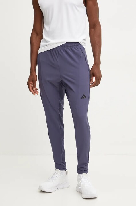 Панталон за трениране adidas Performance Designed for Training в синьо с изчистен дизайн IY1126