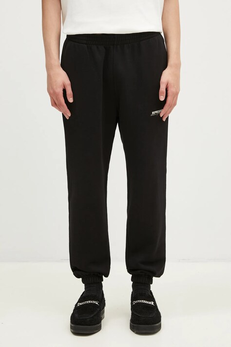 Pamučni donji dio trenirke Represent Patron Of The Club Sweatpant boja: crna, bez uzorka, MLM4278.001